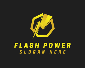 Power Bolt Electricity logo design