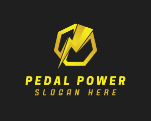 Power Bolt Electricity logo design