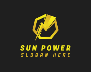 Power Bolt Electricity logo design