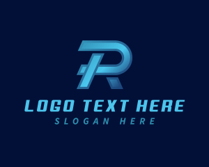 Automotive Racing Letter R Logo