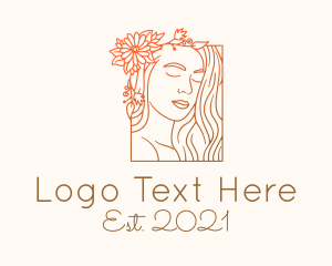 Beauty Salon - Beautiful Nature Woman logo design