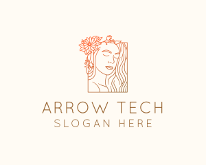 Beautiful Nature Woman logo design