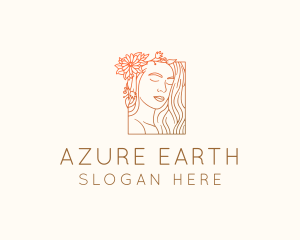 Beautiful Nature Woman logo design