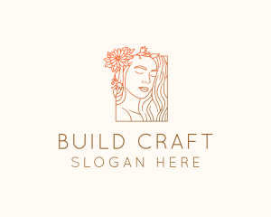 Beautiful Nature Woman logo design