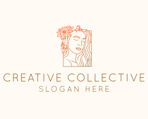 Beautiful Nature Woman logo design