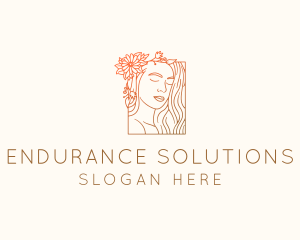 Beautiful Nature Woman logo design