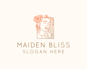 Maiden - Beautiful Nature Woman logo design