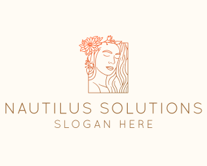 Beautiful Nature Woman logo design