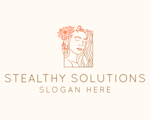 Beautiful Nature Woman logo design