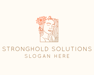 Beautiful Nature Woman logo design