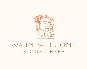 Beautiful Nature Woman logo design