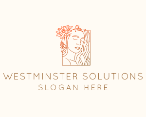 Beautiful Nature Woman logo design