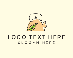 Herbal Tea Pot logo design