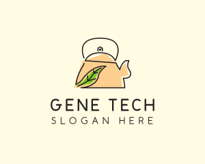 Herbal Tea Pot logo design