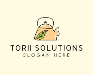 Herbal Tea Pot logo design