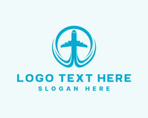 Fly - Flying Travel Airplane logo design