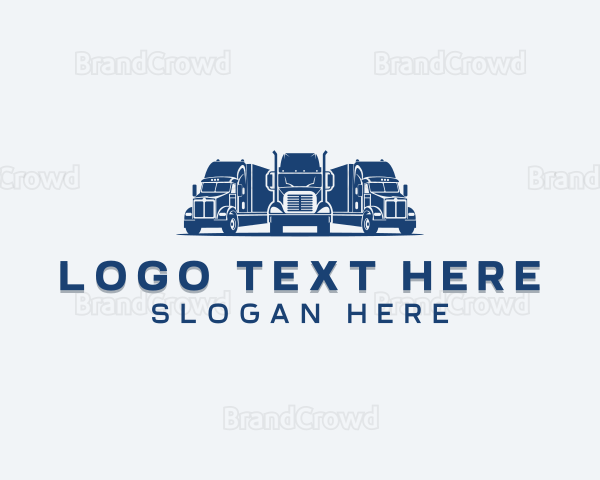 Delivery Truck Haulage Logo