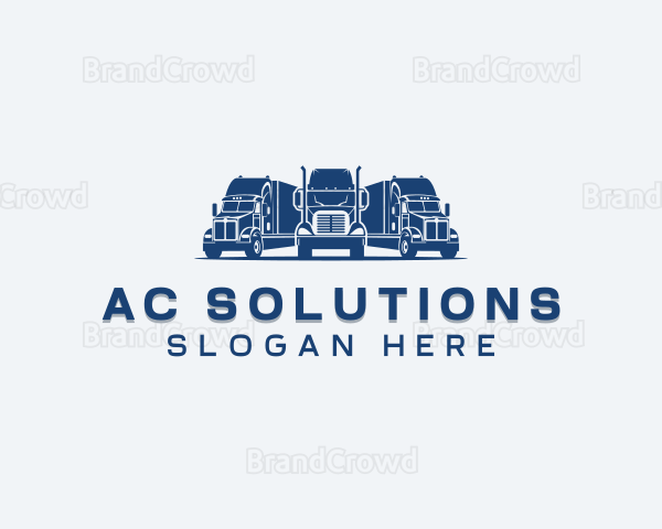 Delivery Truck Haulage Logo