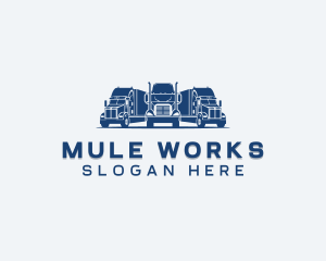 Delivery Truck Haulage Logo