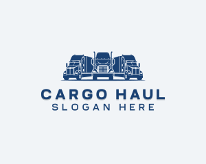 Delivery Truck Haulage logo design