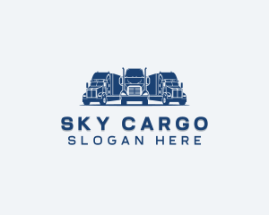 Delivery Truck Haulage logo design