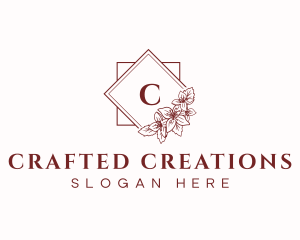 Floral Wedding Decorative logo design