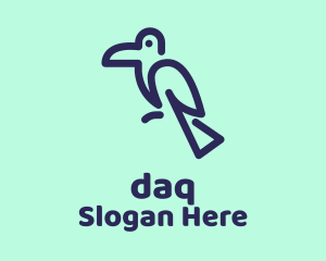 Minimalist Toucan Bird Logo