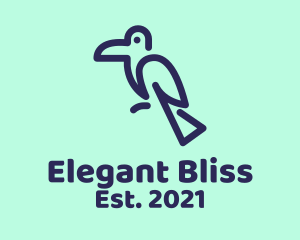 Birdwatch - Minimalist Toucan Bird logo design