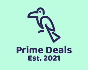 Amazon - Minimalist Toucan Bird logo design