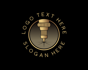 Laser - Laser Cutting Engraving logo design