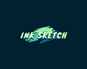 Colorful Sketch Paint logo design