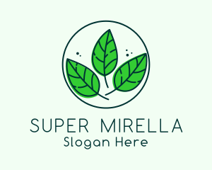 Natural Herbal Leaves Logo