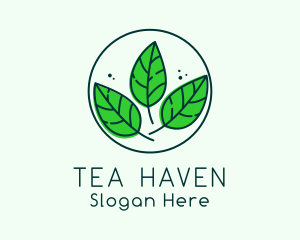 Natural Herbal Leaves logo design