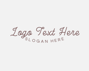Cafe - Elegant Cursive Business logo design