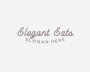 Elegant Cursive Business logo design