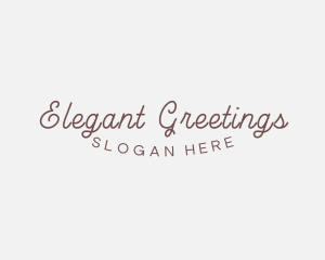 Elegant Cursive Business logo design