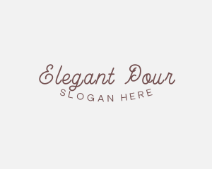 Elegant Cursive Business logo design