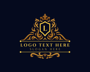 Luxury - Elegant Crown Shield Monarchy logo design