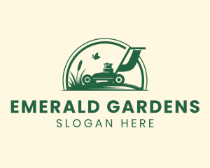 Garden Lawn Mower  logo design