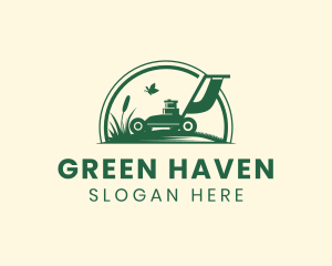 Garden Lawn Mower  logo design