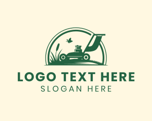 Soil - Garden Lawn Mower logo design
