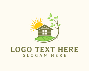 Home - Home Landscaping Sun logo design