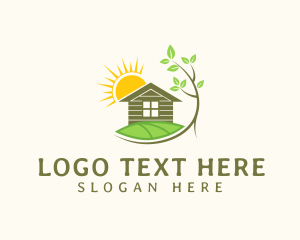 Home Landscaping Sun Logo