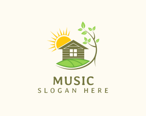 Home Landscaping Sun Logo