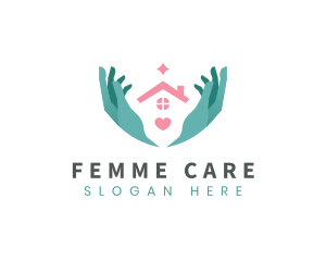 Heart Home Care logo design