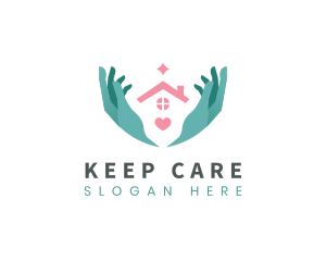 Heart Home Care logo design