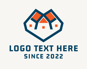 Leasing - Roof Housing Property logo design