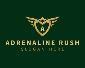 Security Shield Wings logo design