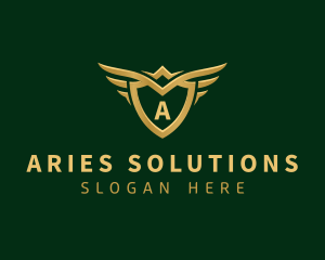 Security Shield Wings logo design