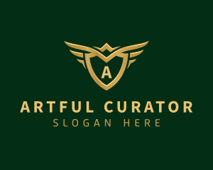 Security Shield Wings logo design